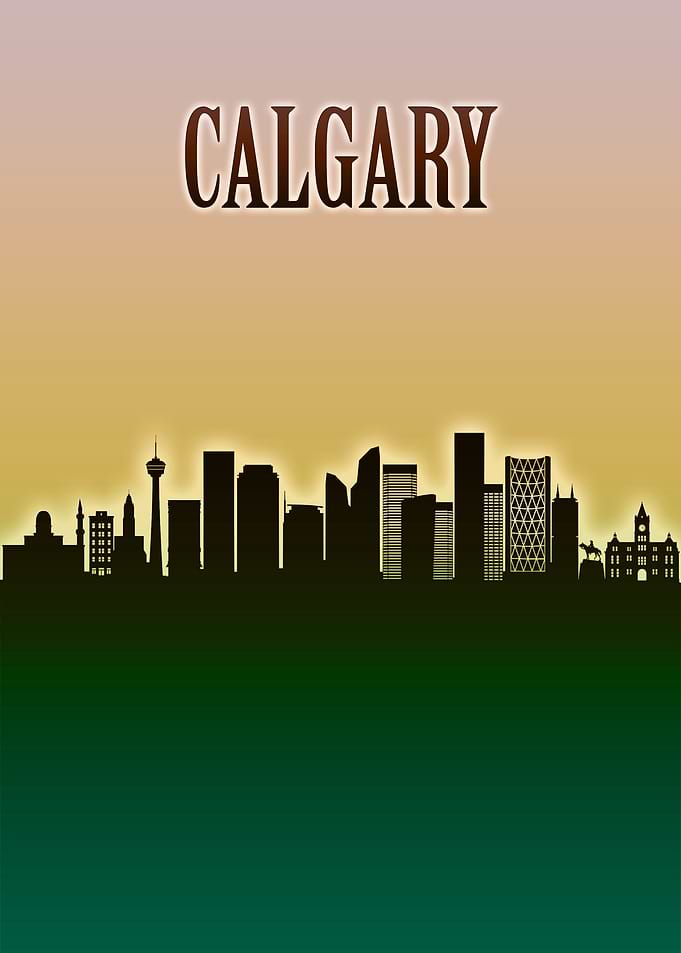 Calgary Skyline Minimal
