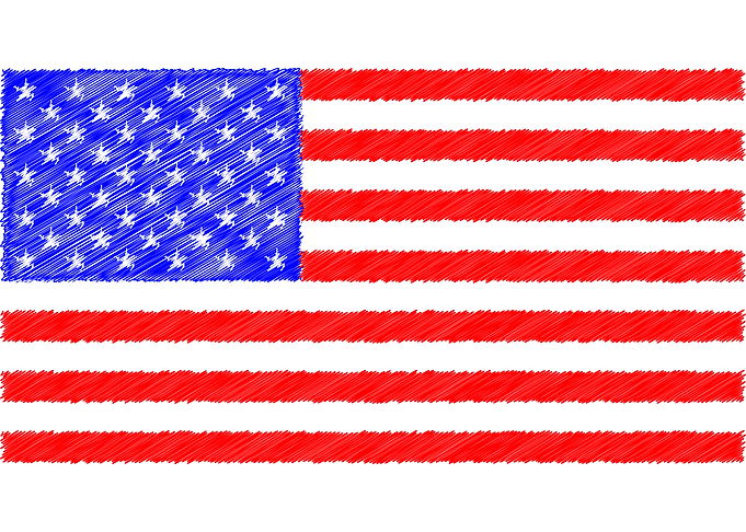 Grunge USA Flag
