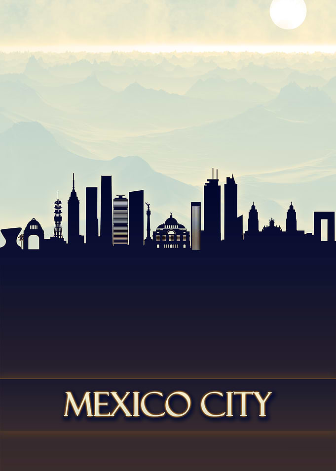 Mexico City Skyline