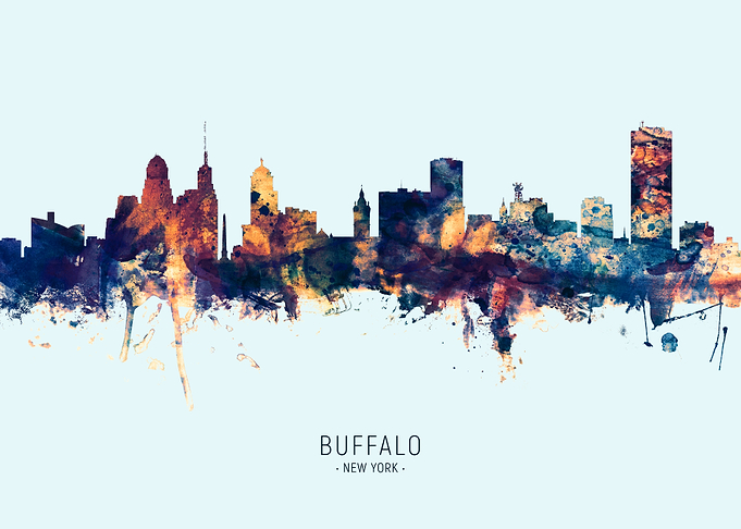 Buffalo New York Skyline