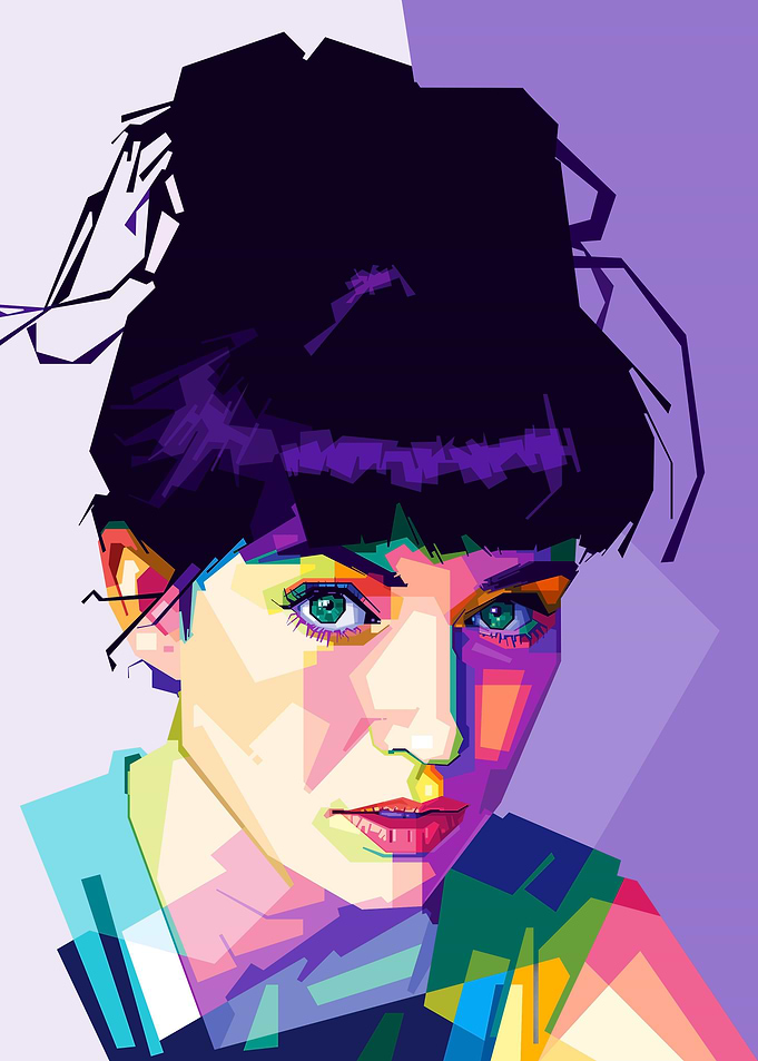 Beauty women popart