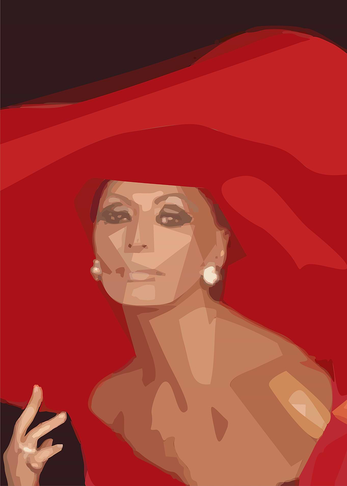Lady In A Red Hat