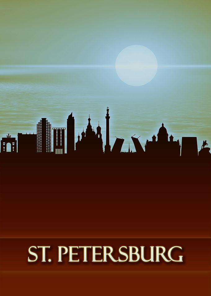 St Petersburg City Skyline