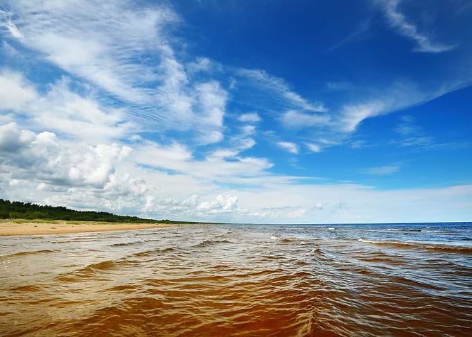 Baltic Sea Shore In Latvia