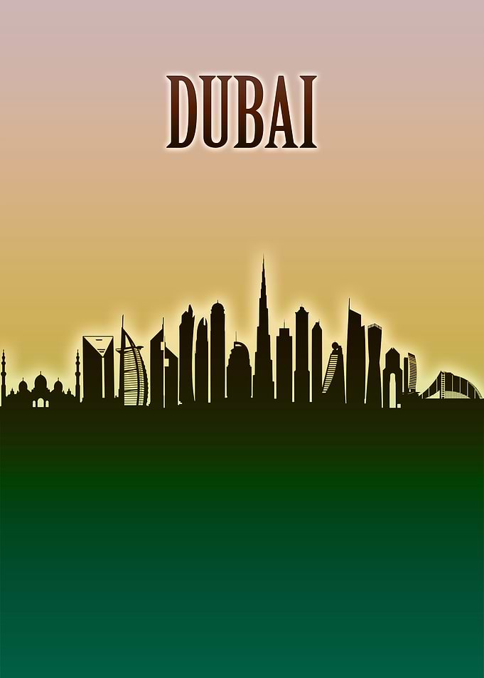 Dubai Skyline Minimal