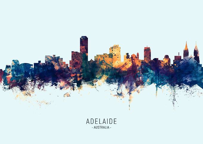 Adelaide Australia Skyline