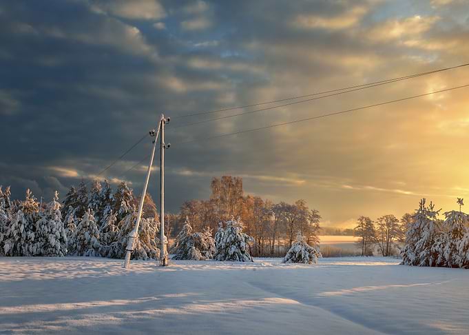 Snow Covered Winter Countr
