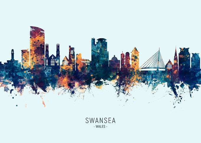 Swansea Wales Skyline