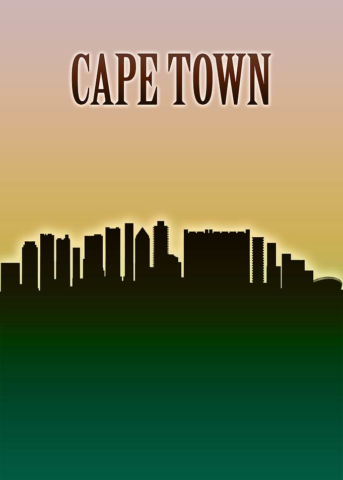 Cape Town Skyline Minimal