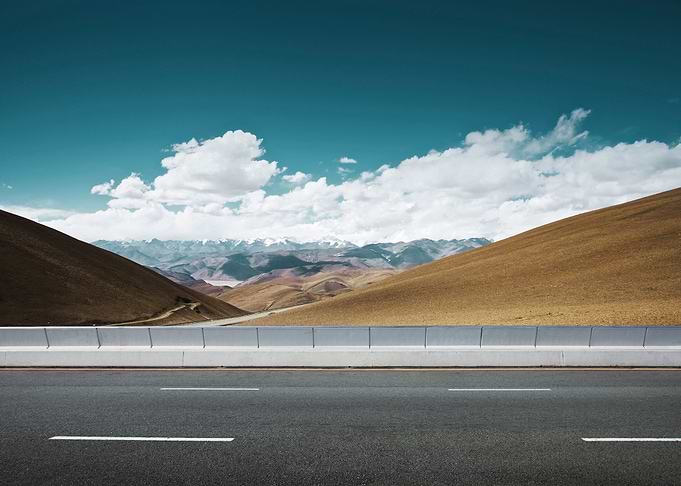 Empty Asphalt Road And Mou