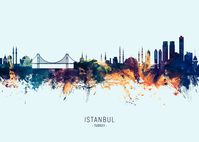 Istanbul Turkey Skyline