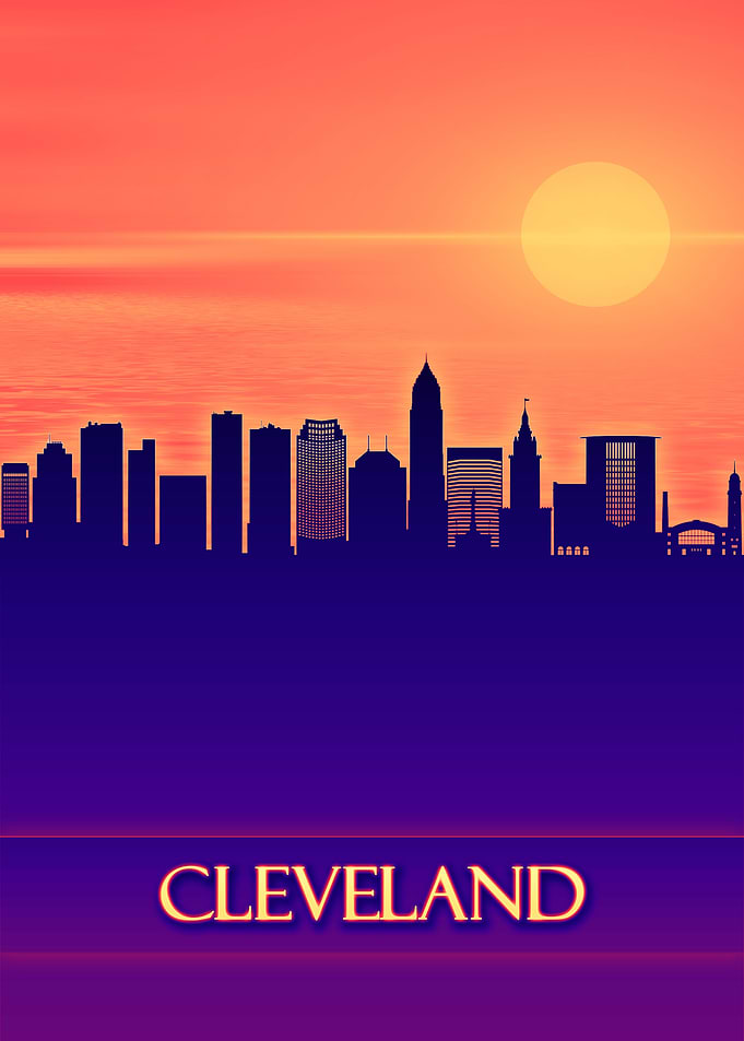 Cleveland City Skyline