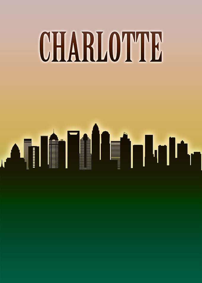 Charlotte Skyline Minimal