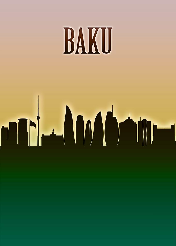 Baku Skyline Minimal