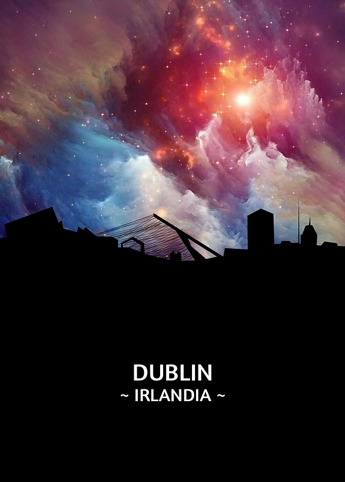 Dublin Irlandia Skyline