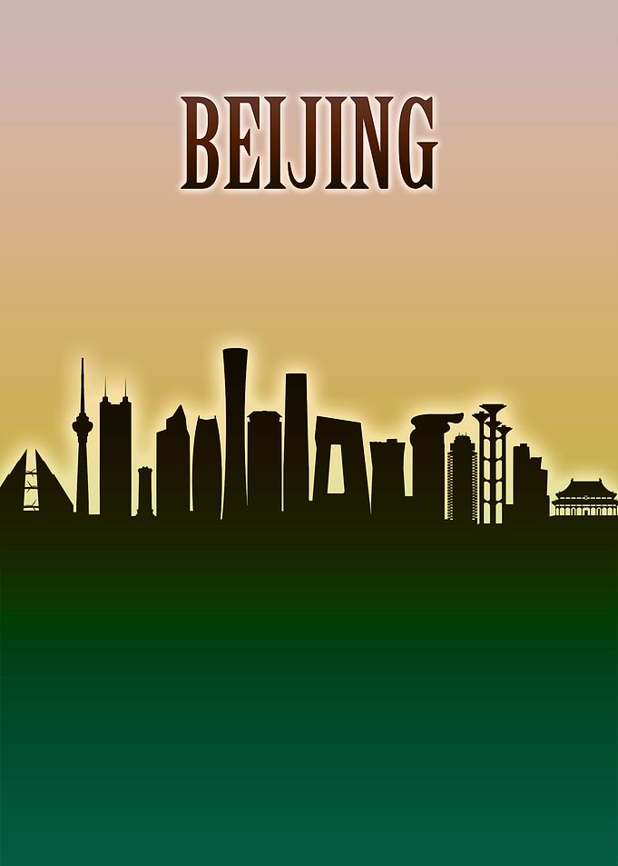 Beijing Skyline Minimal