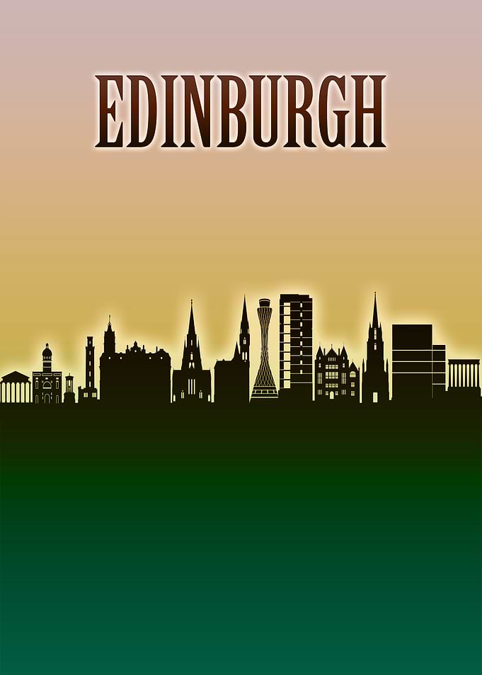 Edinburgh Skyline Minimal