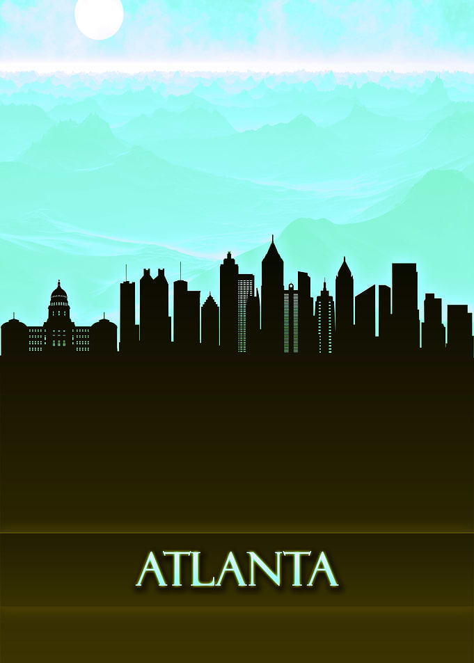 Atlanta City Skyline