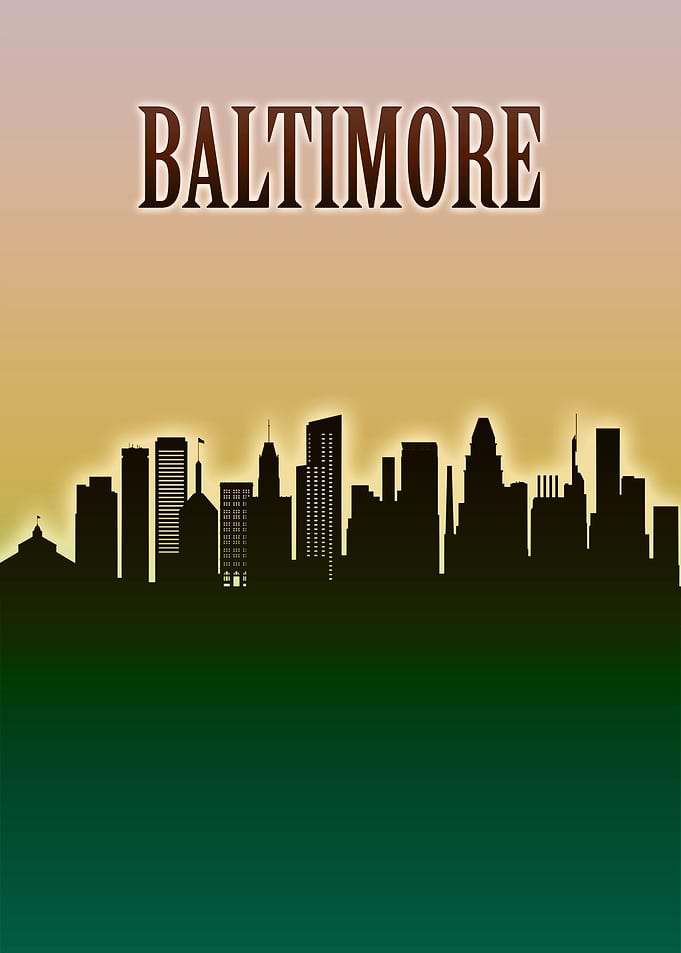 Baltimore Skyline Minimal
