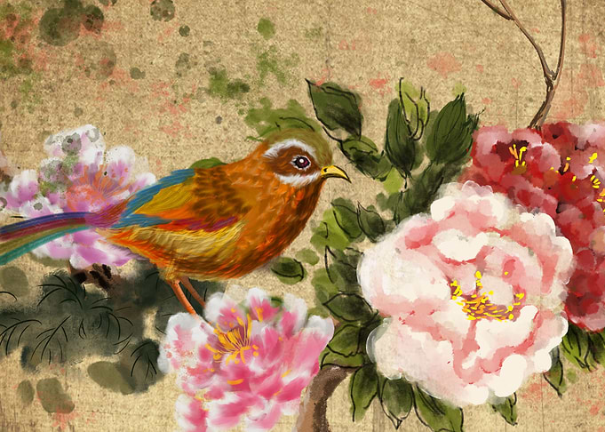 Bird Loves Flowers