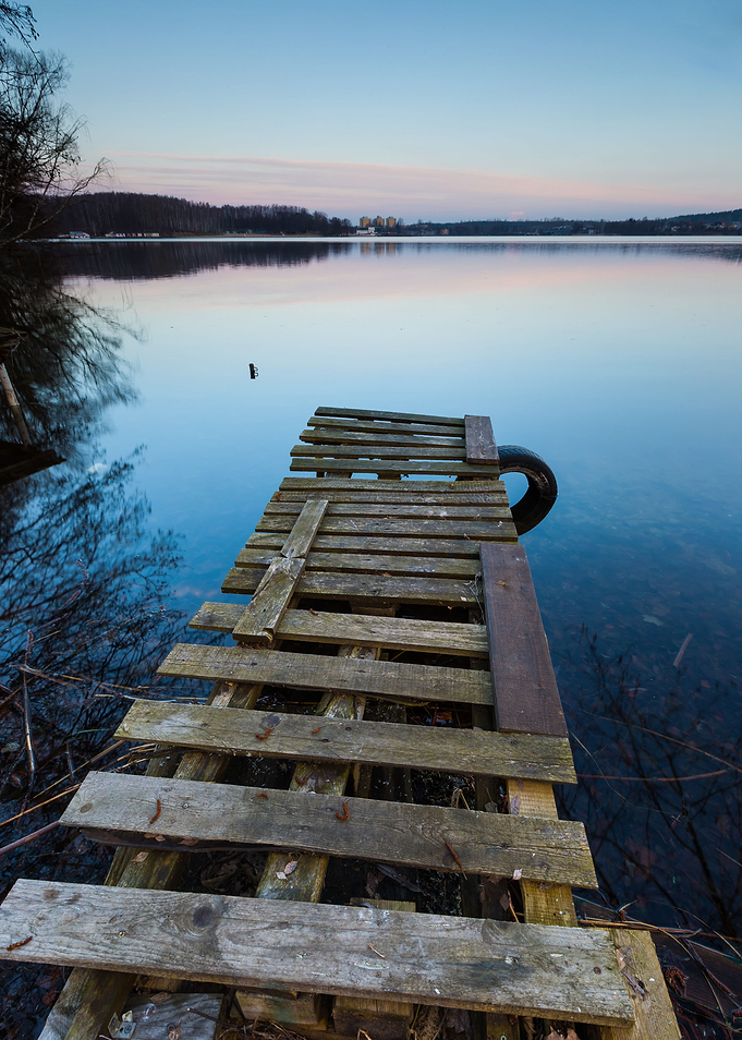 Lake Landscape With Small