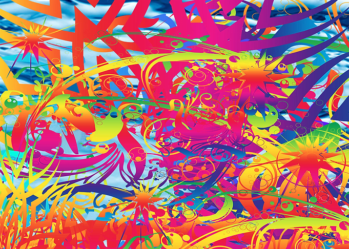 Abstract Magical Garden