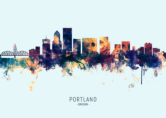 Portland Oregon Skyline