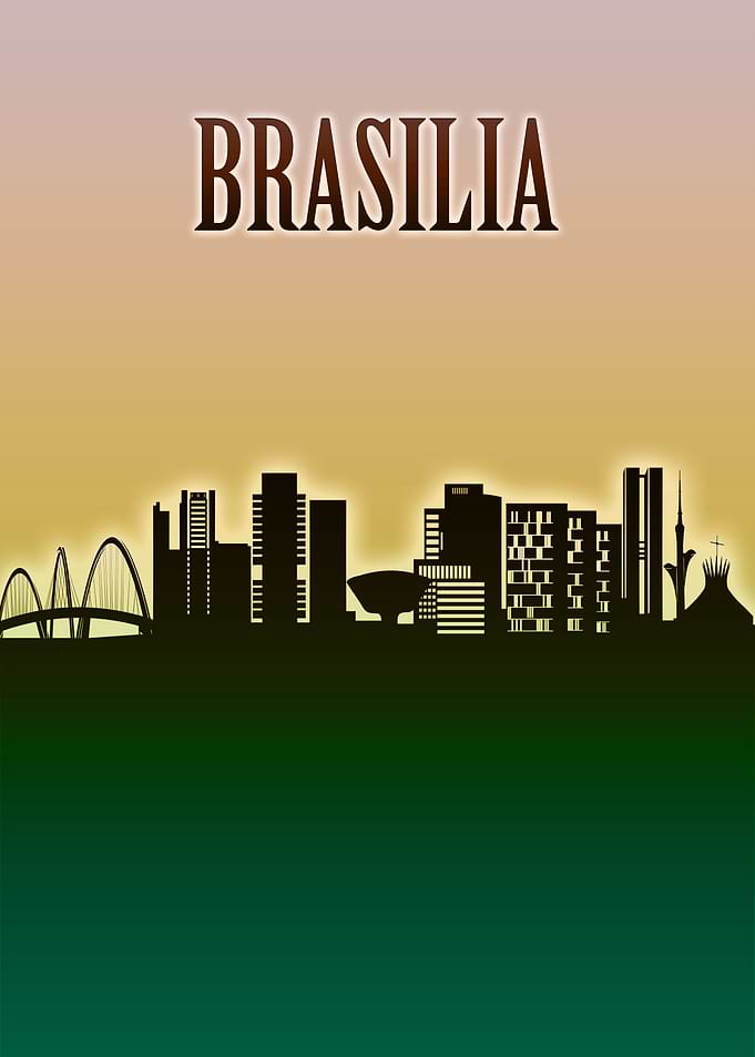 Brasilia Skyline Minimal