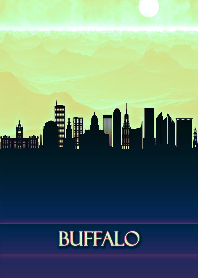 Buffalo City Skyline