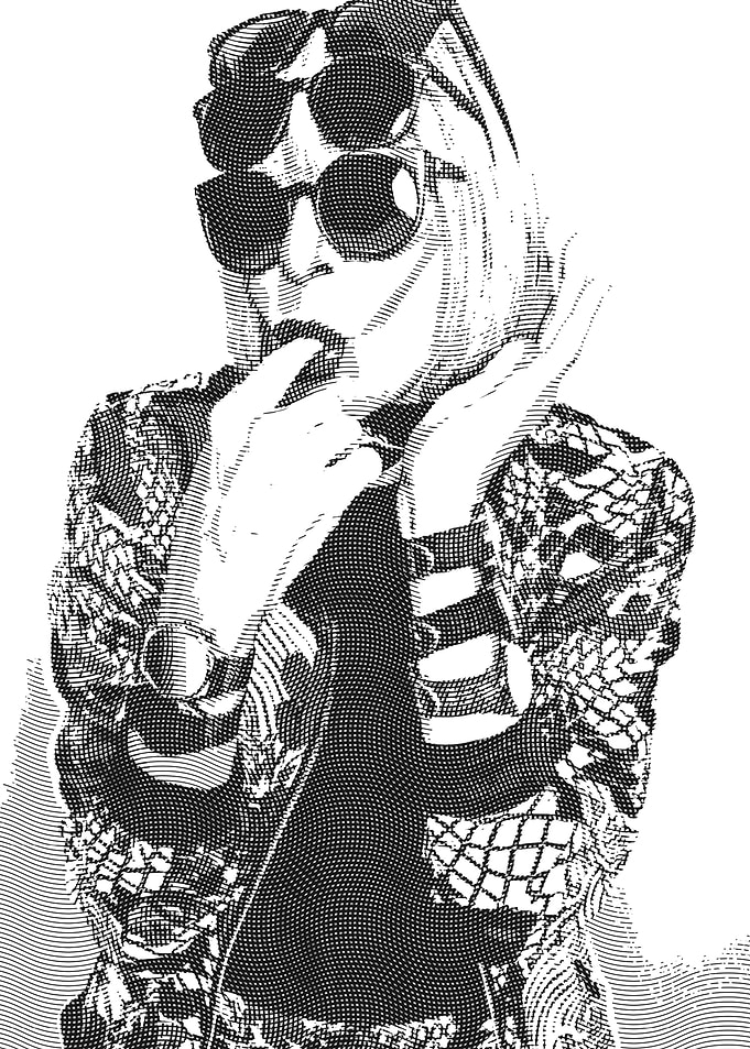 Rita Lee Woodcut