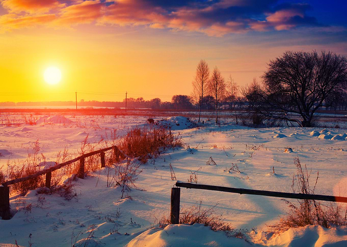 Beautiful Winter Sunset