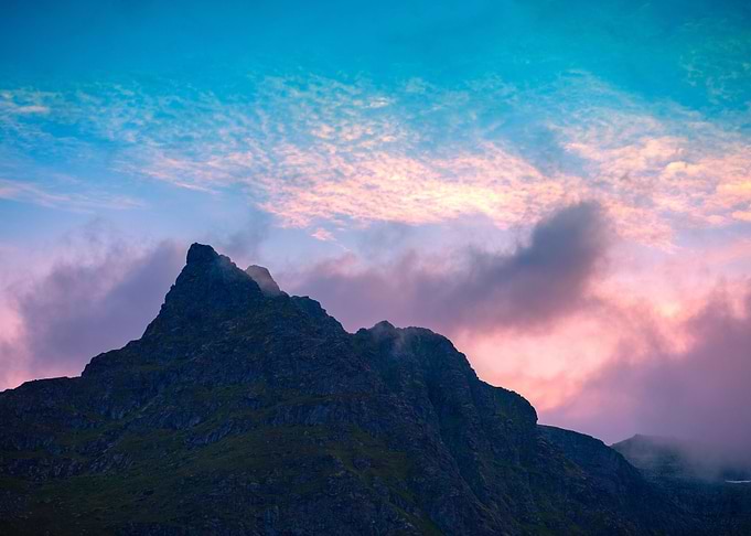Silhouette Of The Mountain