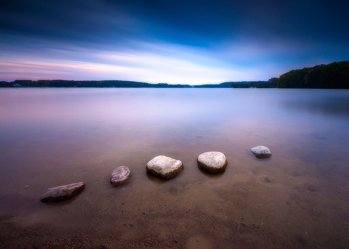 Long Exposure Landscape Of