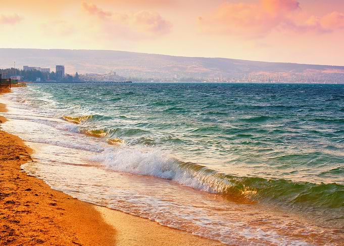 Magical Sunrise Over Sea