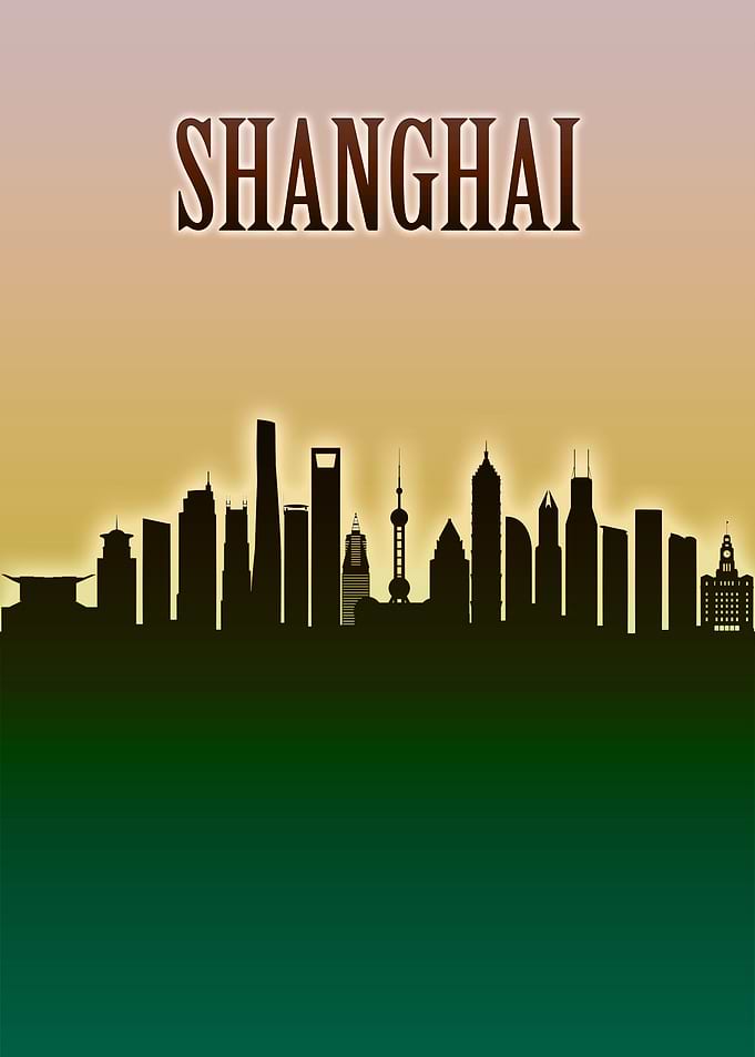 Shanghai Skyline Minimal