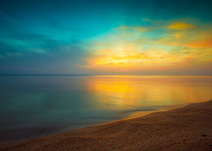 Sunrise Over Sea