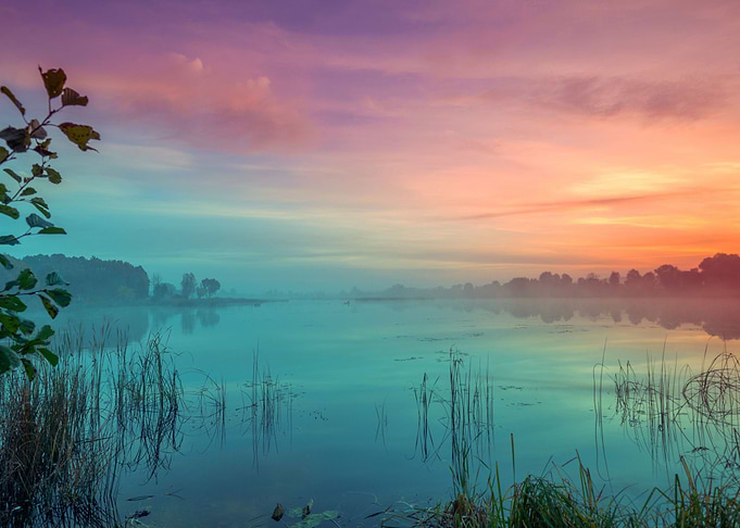 Early Morning Dawn Over Th