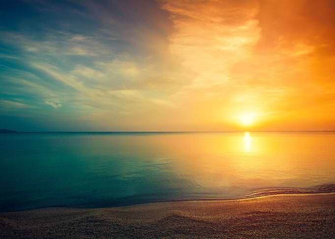 Sunrise Over Sea