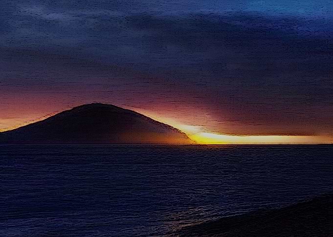 Sunset Comic Landscape