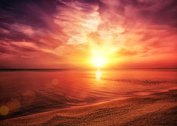 Sunrise Over Sea