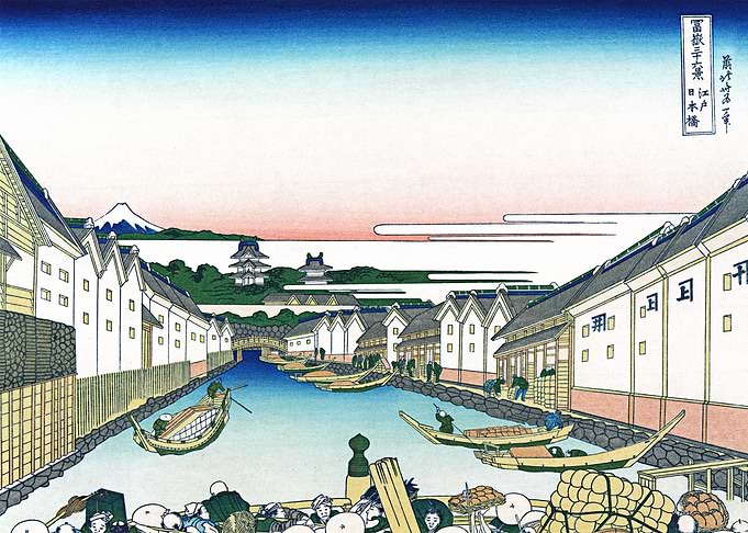 Nihonbashi Bridge in Edo
