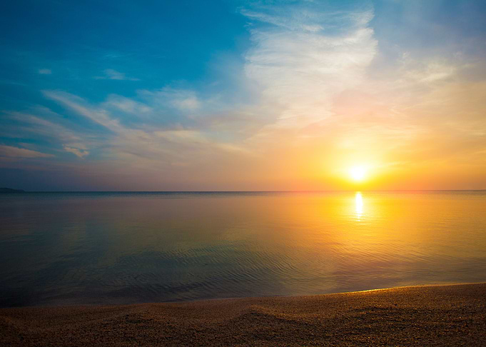 Sunrise Over Sea