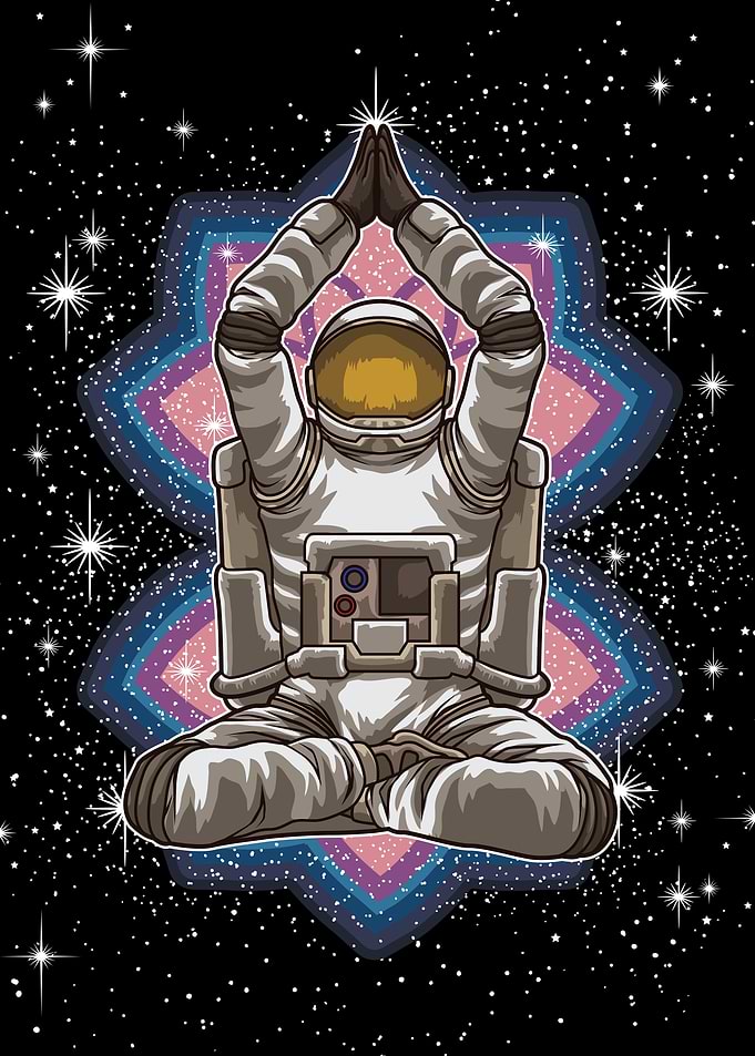 Space Meditation in Galaxy