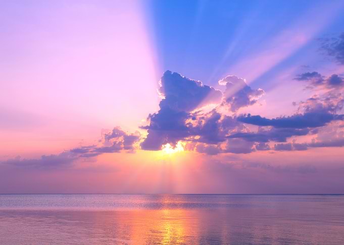 Sunrise Over Sea