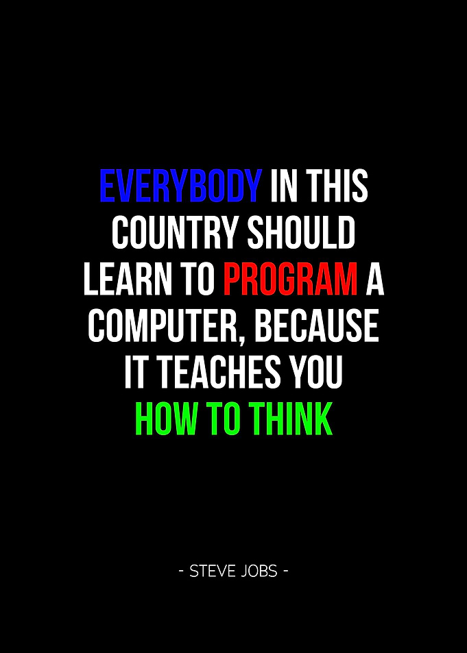 Steve Jobs Coding Quote
