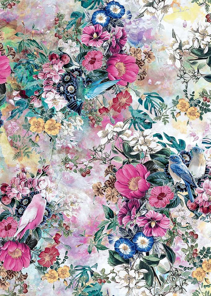 Birds in Flowers