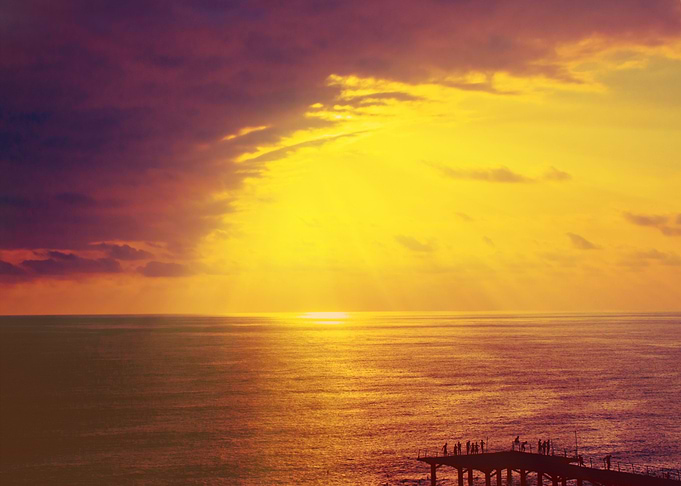 Sunrise Over Sea