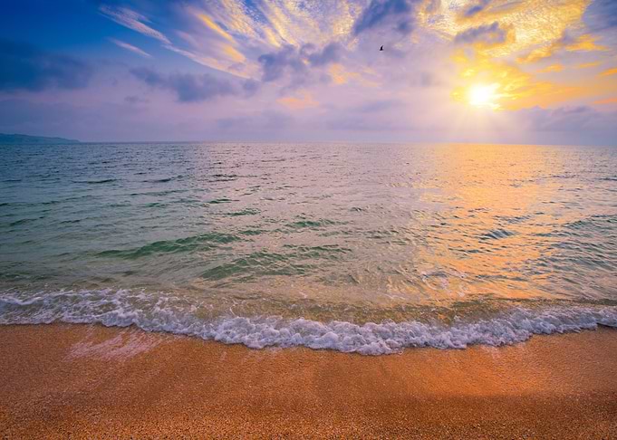 Sunrise Over Sea
