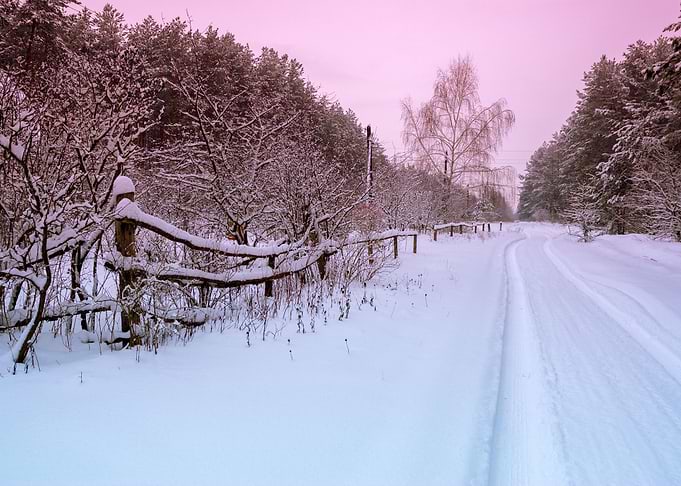 Rural Winter Snowy Landsca