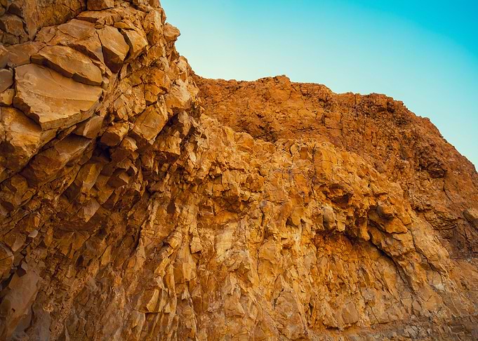 Rock On Masada Fortress In